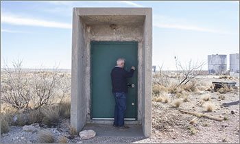 The Green door to the bunker